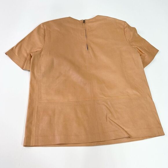 Truth and Pride Shirt Womens XS Blush Peach Leather Back Zip T-Shirt Style - Picture 8 of 9